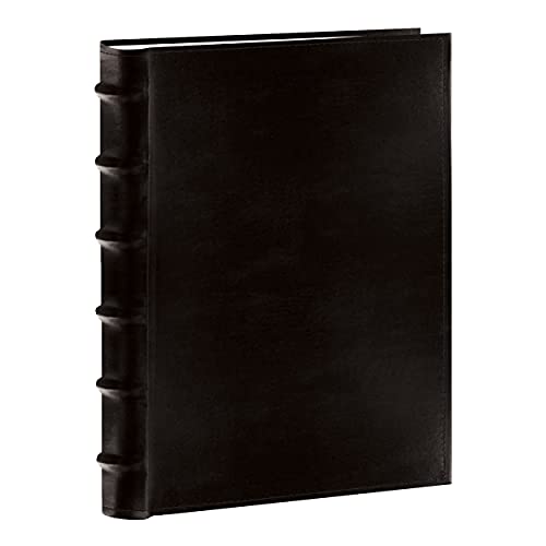 Pioneer Sewn Bonded Leather BookBound Bi-Directional Photo Album, Holds 300 4x6 Photos, 3 Per Page. Color: Black.