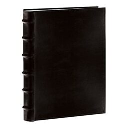 Pioneer Sewn Bonded Leather BookBound Bi-Directional Photo Album, Holds 300 4x6 Photos, 3 Per Page. Color: Black.