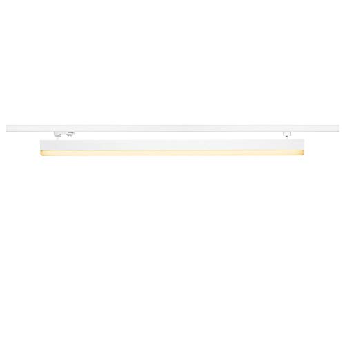 SLV 3-Phase System Spot Sight/LED 3-Phase Spotlight, spot, Ceiling Spotlight, Ceiling Light, Track System, Indoor Lighting / 3000K 38W 3100lm White 120 Degrees