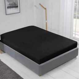 Emma Barclay Lyla Fitted Sheet in Black - Single