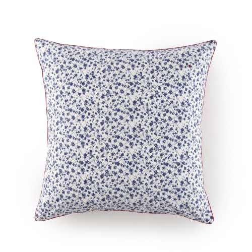 Tommy Hilfiger - Cushion Cover, Denim, Cotton, 57 Threads/cm², 100% Cotton, Floral Pattern All Over Soft, Breathable 65 x 65 cm