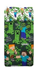 Minecraft Single Bed Sheet Set, Single Bed Set, Top Sheet, Fitted