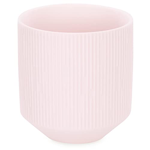 AmeliaHome Paso Ceramic Storage Box Organiser Flower Pot 9 x 9.8 cm Powder Pink