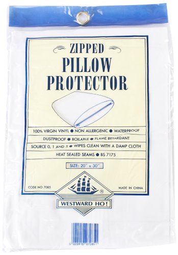 Westward Ho! Regular PVC Pillow Protector, White