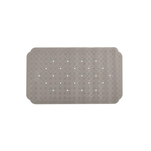 Spirella Ruby, Anti-Bacterial Shower Mat with Suction Cups, Taupe, Approx. 70 x 40 cm, Natural Rubber