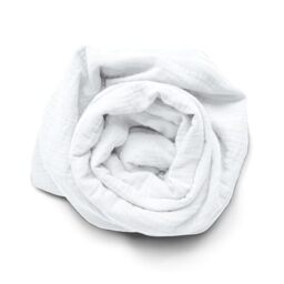 100% Cotton Gauze Fitted Sheet 180 x 200 x 30 cm White