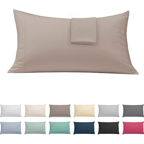ECOMMERC3 Pillowcases 45x85 Pack 2 cotton-polyester - Earth