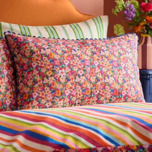 Sophie Robinson Darling Ditsy 100% Cotton Standard Pillow Case Pair Bright