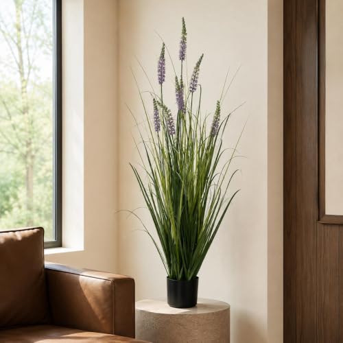 Leaf Design UK Realistic Artificial Grass Plant with Pot