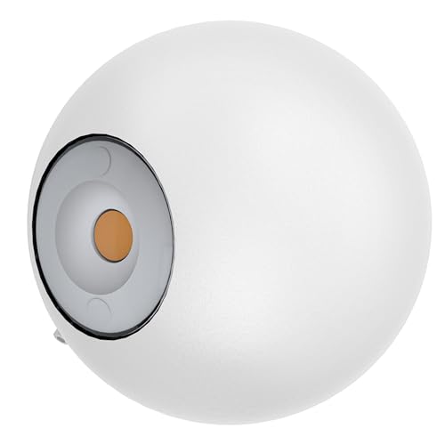 Eglo LED Outdoor wall Light Abugo, 2 Bulb External Porch Lighting Made of White cast Aluminium and Clear Glass, Warm White Outside lamp, IP54