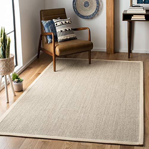 Safavieh Natural Fiber Rug for Living Room, Dining Room, Bedroom - Natural Fiber Collection, Short Pile, in Natural and Beige, 160 X 229 cm