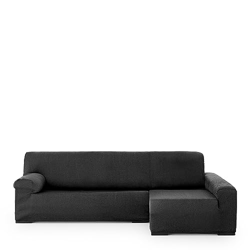 Eysa Poseidon Elastic Right Arm Chaise Longue Sofa Cover, Front View, Colour 26
