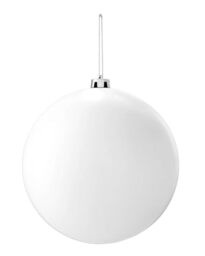 White Large Shatterproof Bauble