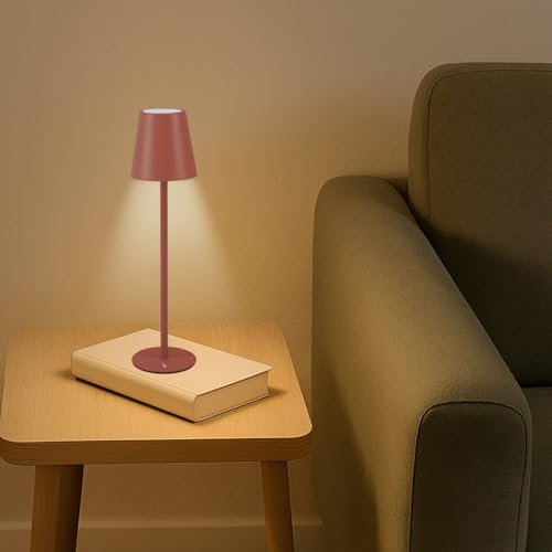 BEPER P207ILI204 Rechargeable Table lamp, Wireless LED Light, Adjustable Intensity, USB Connection Included: Portable for Desk, Bedside Table or Outdoor use.