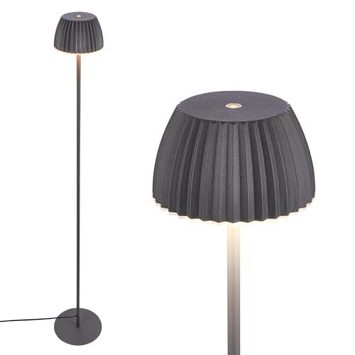 BRILONER - LED Floor lamp with Touch, dimmable, Light Edge, Warm White, Stand Light, Living Room, Floor Standing, 19 x 124 cm, Anthracite