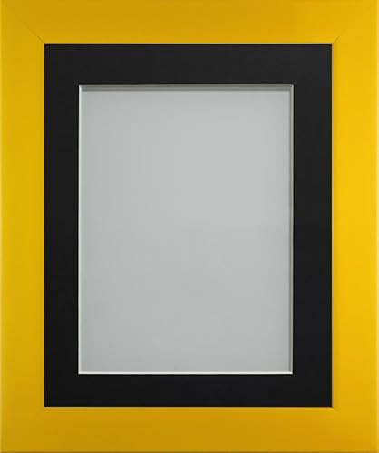 Frame Company Candy Range Dijon Yellow Picture Photo Frames with Mount *Choice of Colours*