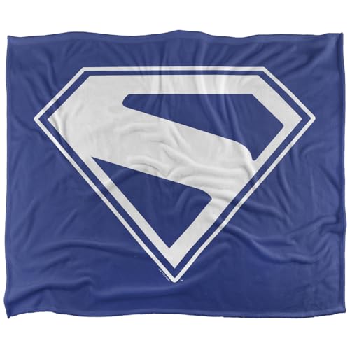 Superman 2025 New Logo White Silky Touch Super Soft Throw Blanket 152 X 127 Cm