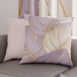 PETTI Artigiani Italiani - Pair of Pillow Cases 40 x 40 cm in Microfibre, Cushions for Bedroom Furniture, Sofa, Living Room, Set of 2 Cushion Covers, Tropical Lilac O Pillowcase, 100% Made in Italy