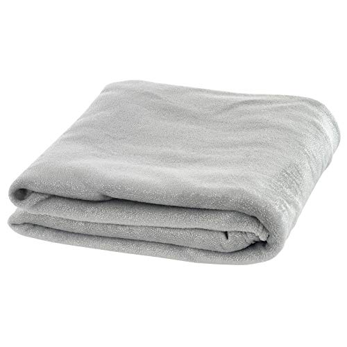 Luxurious Fleece Blanket Throw Silver With Sparkles Soft Flannel For Your Home Sofa Drape Bed Cover Snuggle Wrap Winter Warmer 200x155cm
