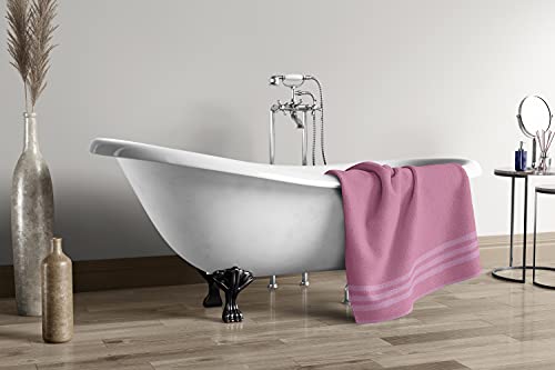 Plain Shower Towel 500 g 100% Cotton 70 x 140 cm – Puffy Pink