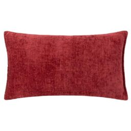 Evans Lichfield Buxton Rectangular Reversible Polyester Filled Cushion, 30cm x 50cm, Red
