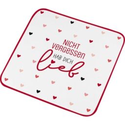 GRUSS & CO Magic towel with NVHDL motif, small towel, guest towel, pressed shape, 30 cm x 30 cm, cotton, gift, funny surprise, 74385