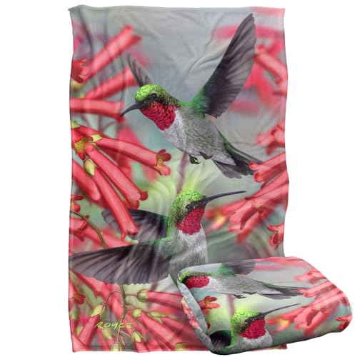 Jq Licensing - Royce Mcclure Hummingbirds Silky Touch Super Soft Throw Blanket 91 x 147 Cm