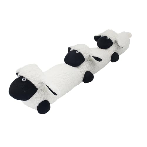 Lesser & Pavey Sheep Draught Excluder - Cozy Door Draft Stopper for Bottom of Door - Weather Stripping Seal for Cold & Noise Protection - Stylish & Functional Home Essential