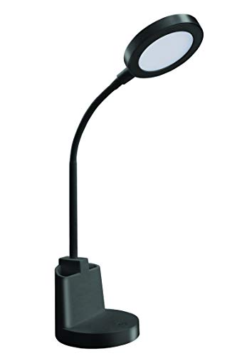 Velamp LED Table Lamp, 420lm (7W). Eye-Friendly, Adjustable Arm, Dimmable, Touch Switch, Study, Home, Reading, Desk Lamp. Black
