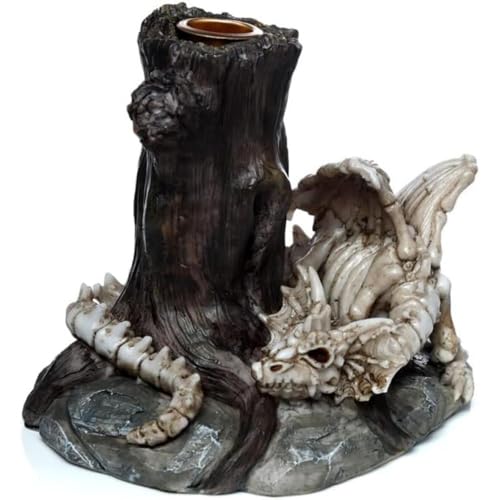 Puckator DRG535 Shadows of Darkness Sleeping Bones Dragon Skeleton Candlestick Candle Holder
