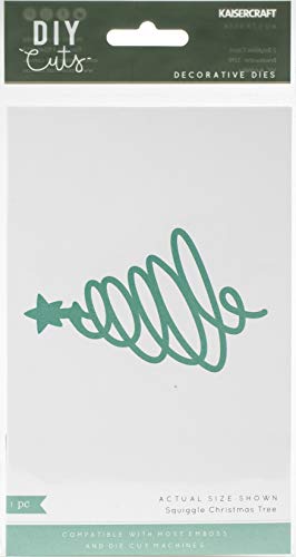 KAISERCRAFT PTY LTD (3PL) KAISERCRAFT DIE Xmas, Squiggle Christmas Tree, One Size