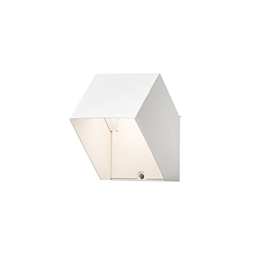 Konstsmide Pescara Up Down Modern Outdoor Lantern/High Power 3 W LED Wall Lamp/Clear Acrylic Lens/Aluminium/IP54/Outside Light White, Aluminium, 7988-250