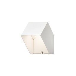 Konstsmide Pescara Up Down Modern Outdoor Lantern/High Power 3 W LED Wall Lamp/Clear Acrylic Lens/Aluminium/IP54/Outside Light White, Aluminium, 7988-250