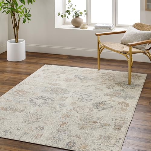 "Livabliss x Our PNW Home Olympic Updated Traditional Area Rug, 5'3"" x 7', Light Gray"