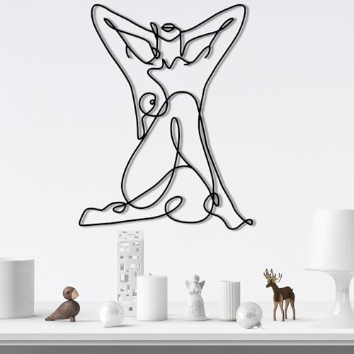 Stylish Black Decorative Metal Wall Accessory, 38 x 50 cm, 100% Metal, 1.2 mm Thickness, Perfect for Modern Home Decor and Unique Wall Art
