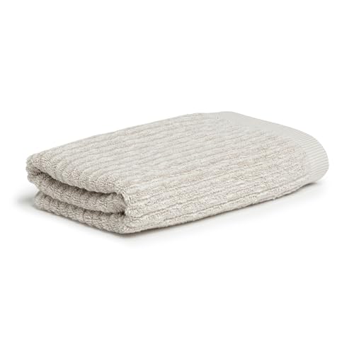 Möve Brooklyn Pinstripe Hand Towel 50 x 100 cm Natural/Cashmere