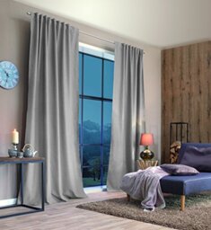 Home Fashion 85960 911 Fabric Natural Tab-Top Curtain 245 x 135 cm