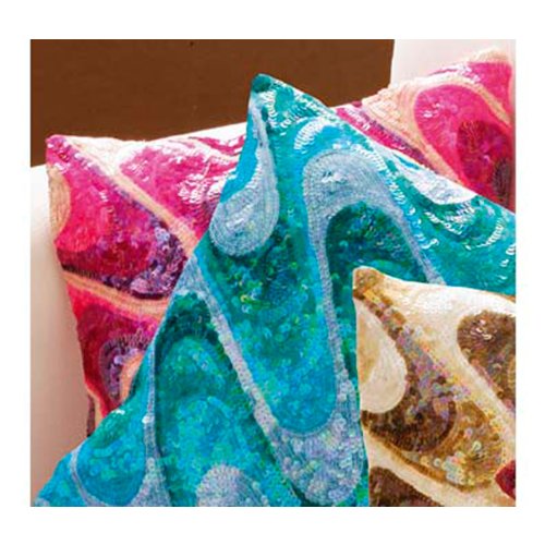 Premier Housewares Sequins Pink Cushion Comfortable Cushion With Sequin Detail Ideal For Living Room And Bedroom Decorative Sofa Cushions 13 x 40 x 40