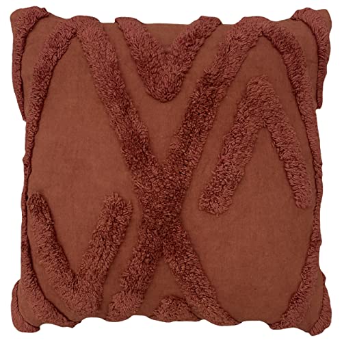 furn. Kamjo Polyester Filled Cushion, Cotton, Red