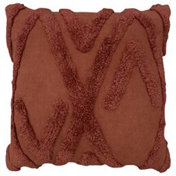 furn. Kamjo Polyester Filled Cushion, Cotton, Red