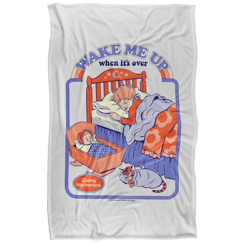 Steven Rhodes Wake Me Up Silky Touch Super Soft Throw Blanket 91 X 147 Cm