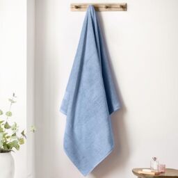 Bianca Supima Cotton 100x150cm Bath Sheet Blue