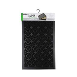 Tapis Déco Rectangle Entrance Mat 45 x 75 cm Emilio PVC Black