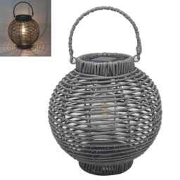 Lesser & Pavey Solar Led Lantern Grey Waterproof Outdoor Lights