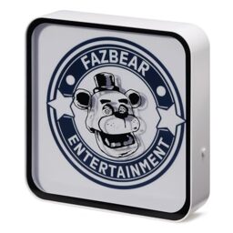 Numskull Official Five Nights at Freddy's Acrylic Logo Desk Lamp Wall Light for Bedroom, Office, Home, Study, Work - Official FNAF Merchandise