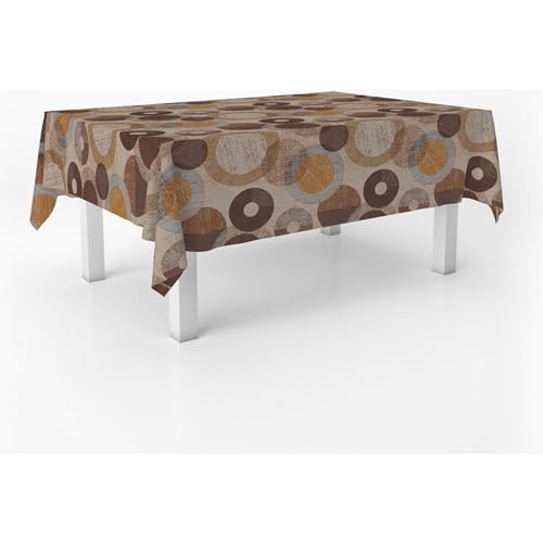 ECOMMERC3 - Oilcloth Tablecloth Rectangular Table Size 300 x 140 cm Style, Durability and Easy Cleaning for Your Table ??? Stain Resistant and Waterproof Oilcloth Tablecloth