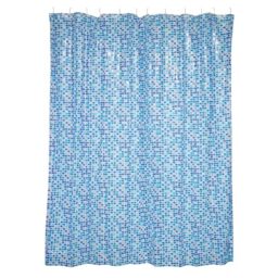 MSV PVC Shower Curtain Concept Blue 180 x 200 cm