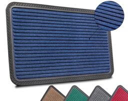 HANSE Home Mix Mats Doormat for Indoor and Outdoor Use - Dirt Trapper Mat Door Mat Non-Slip Weatherproof Door Mat for Hallway, Patio, Entrance Area - 45 x 75 cm, Blue