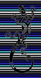 Miracle Home. Beach Towel Egyptian Cotton Salamander Blue, 80% Cotton, 20% Polyester, 90 x 165. 12063