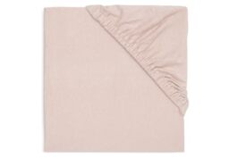 Jollein Jersey Fitted Sheet - Wild Rose - 70 x 140 cm - 100% Cotton - Fitted Sheet - Dusky Pink
